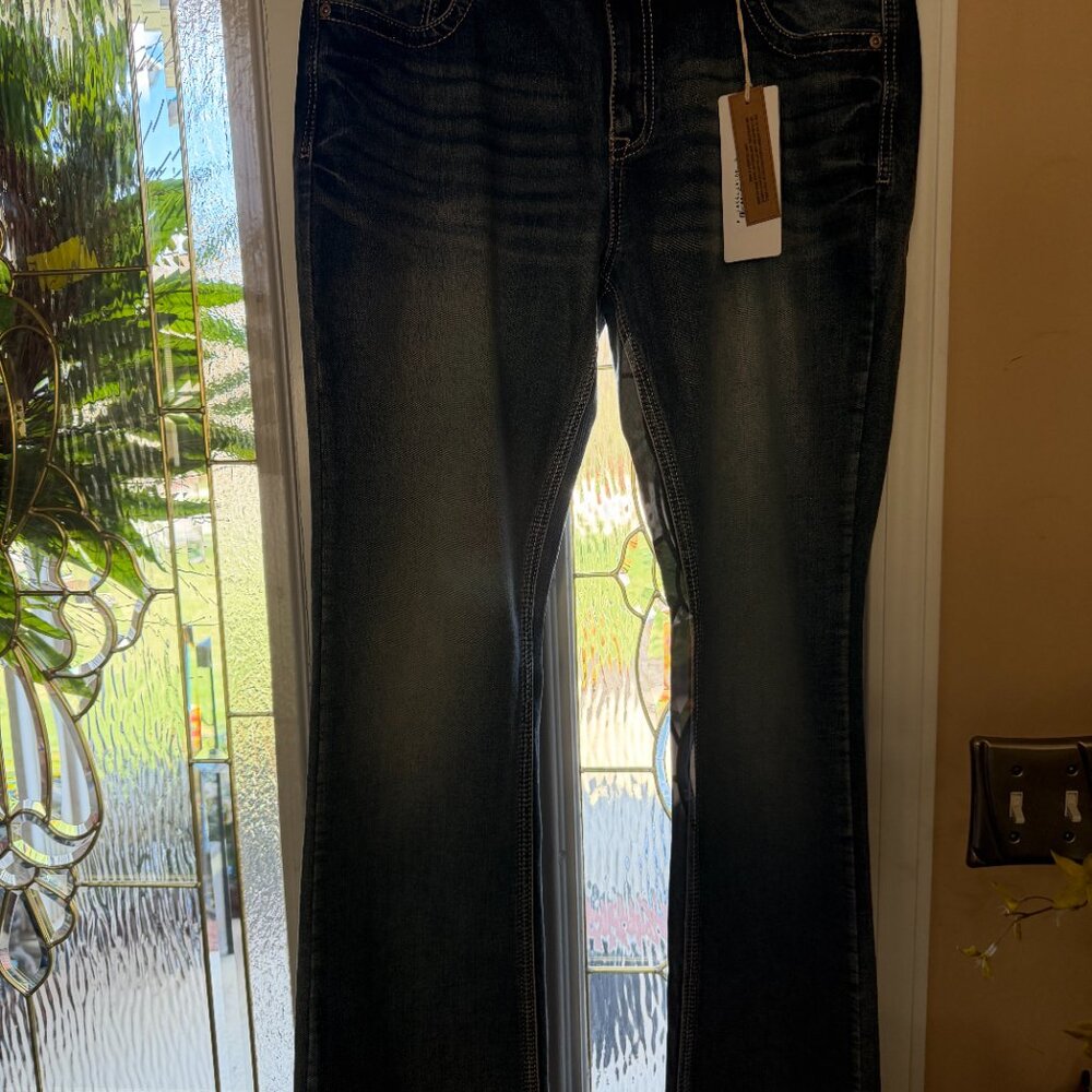 Embellished Jeans NWT Sz. 34 Bootcut CHARME